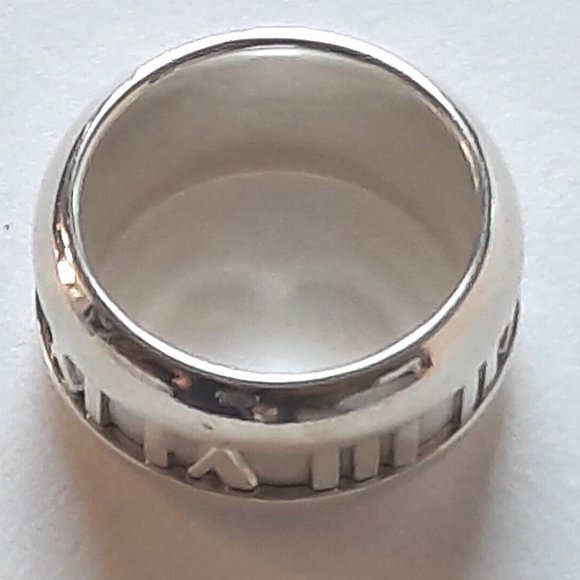 Tiffany & Co Vintage 2003 Atlas Ring in Sterling Silver Size 4.25 - Picture 6 of 8